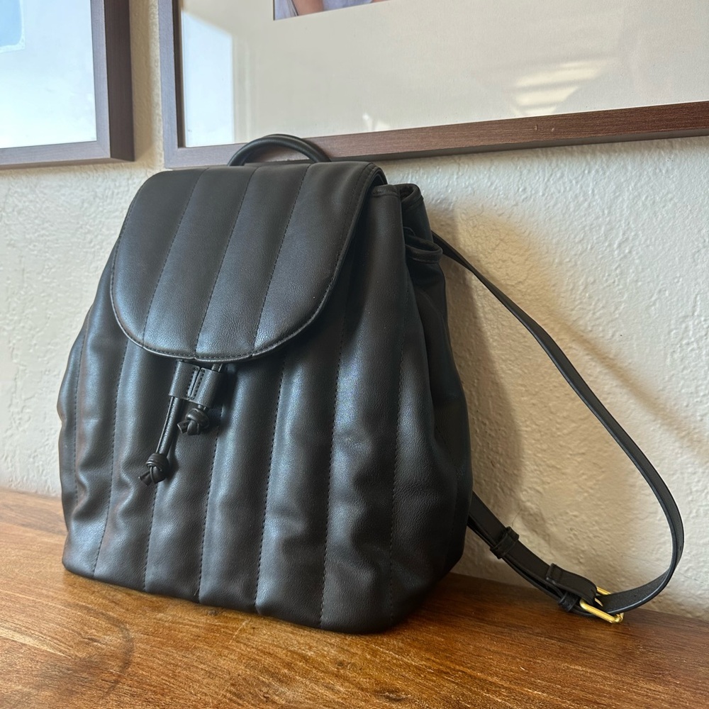 Fawn Design Backpack - Black Leather
